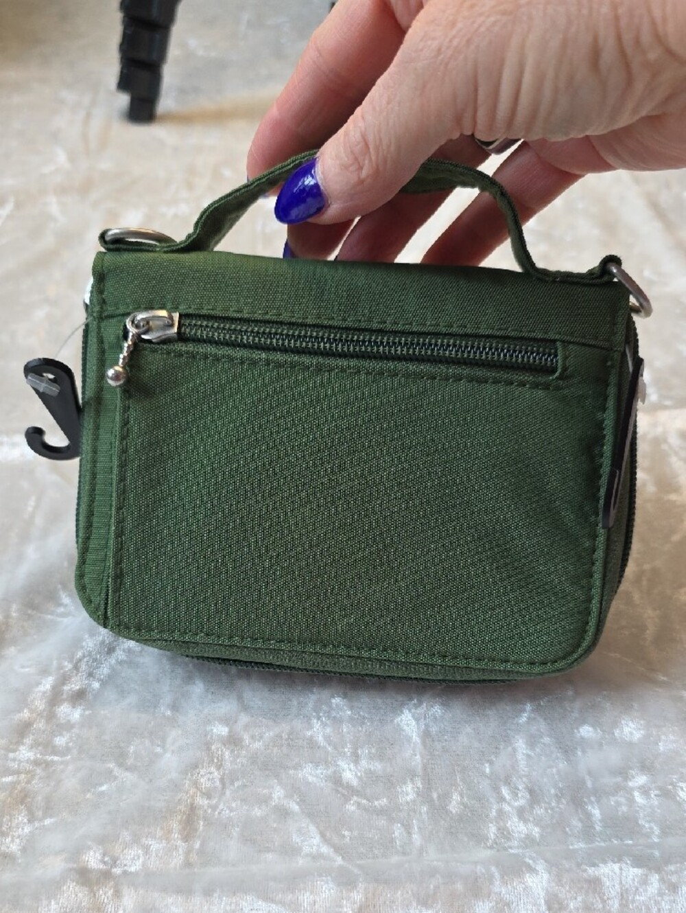 Baggallini Thyme Green Mini Turn-Lock Crossbody - Picture 3 of 8